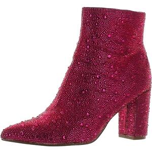 Betsey Johnson Women's Sb-Cady Ankle Boot in FUSIA size 5 (floor sample)